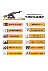 GOAT GUN GOAAK-BLACK MINIATURE 1/3 SCALE DIE-CAST AK-47 NON-FIRING MODEL KIT