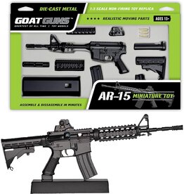 GOAT GUN GOAAR-BLACK MINIATURE 1/3 SCALE DIE-CAST AR-15 NON-FIRING MODEL KIT