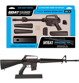 GOAT GUN GOA16-BLACK MINIATURE 1/3 SCALE DIE-CAST M16A1 NON-FIRING MODEL KIT