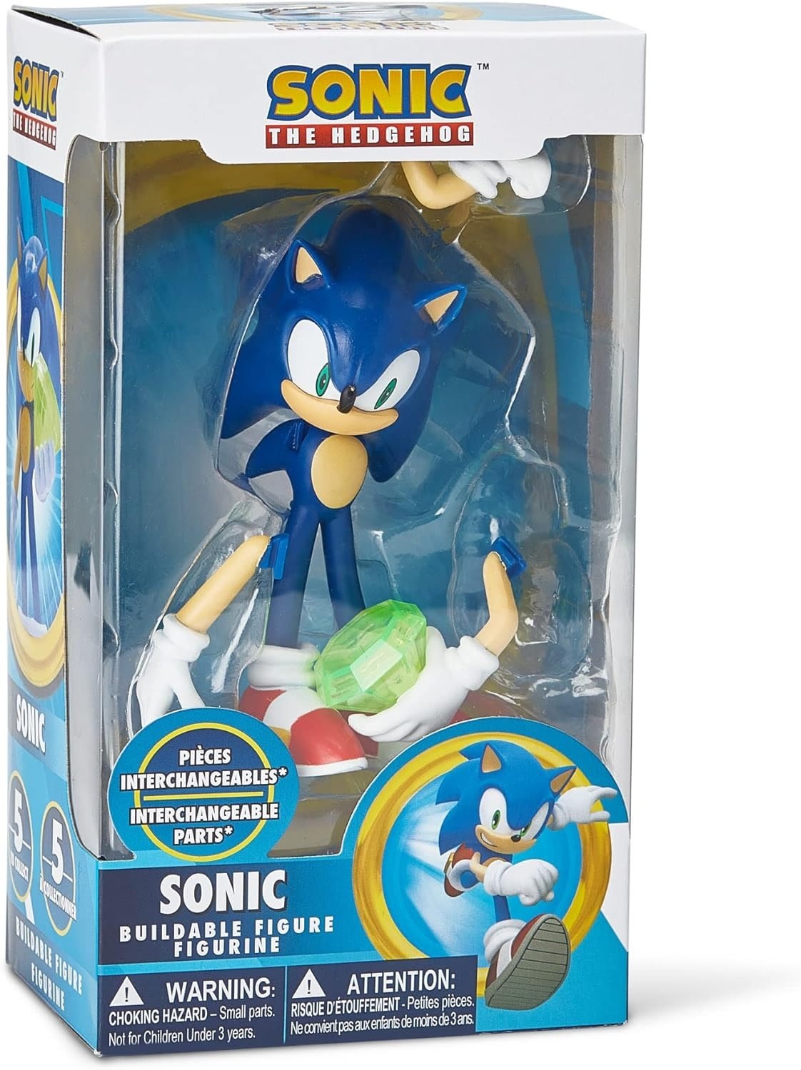 JTSC-4131 SONIC THE HEDGEHOG 4" BUILDABLE ACTION FIGURE: SONIC