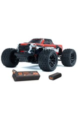 ARRMA ARA2102T2 1/18 GRANITE GROM MEGA 380 BRUSHED 4X4 MONSTER TRUCK RTR WITH BATTERY & CHARGER RED