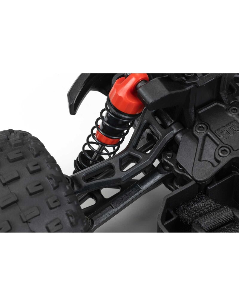 ARRMA ARA2102T2 1/18 GRANITE GROM MEGA 380 BRUSHED 4X4 MONSTER TRUCK RTR WITH BATTERY & CHARGER RED