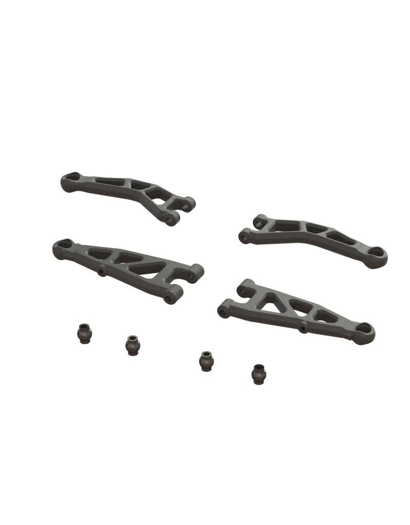ARRMA ARA330809 FRONT SUSPENSION ARM SET: GROM