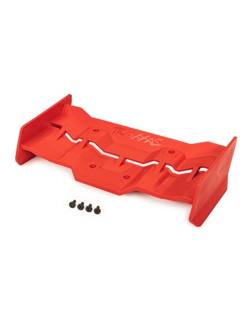 TRAXXAS TRA7821R WING, RED/ 4X12 FCS (4)