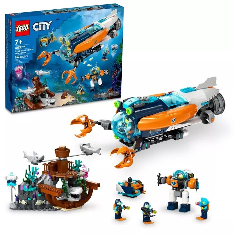 LEGO 60379 CITY DEEP-SEA EXPLORER SUBMARINE - My Tobbies - Toys