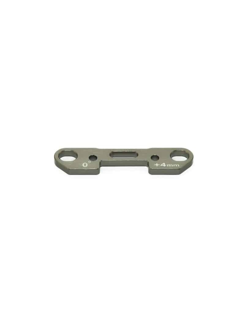 HOBAO RACING HOA85155 CNC ALUMINUM REAR LOWER ARM HOLDER (RR) - 0 DEG/+4MM