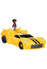 TRANSFORMERS HAS F7662 TRANSFORMERS EARTHSPARK SPIN CHANGER BUMBLEBEE AND MO MALTO