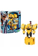 TRANSFORMERS HAS F7662 TRANSFORMERS EARTHSPARK SPIN CHANGER BUMBLEBEE AND MO MALTO