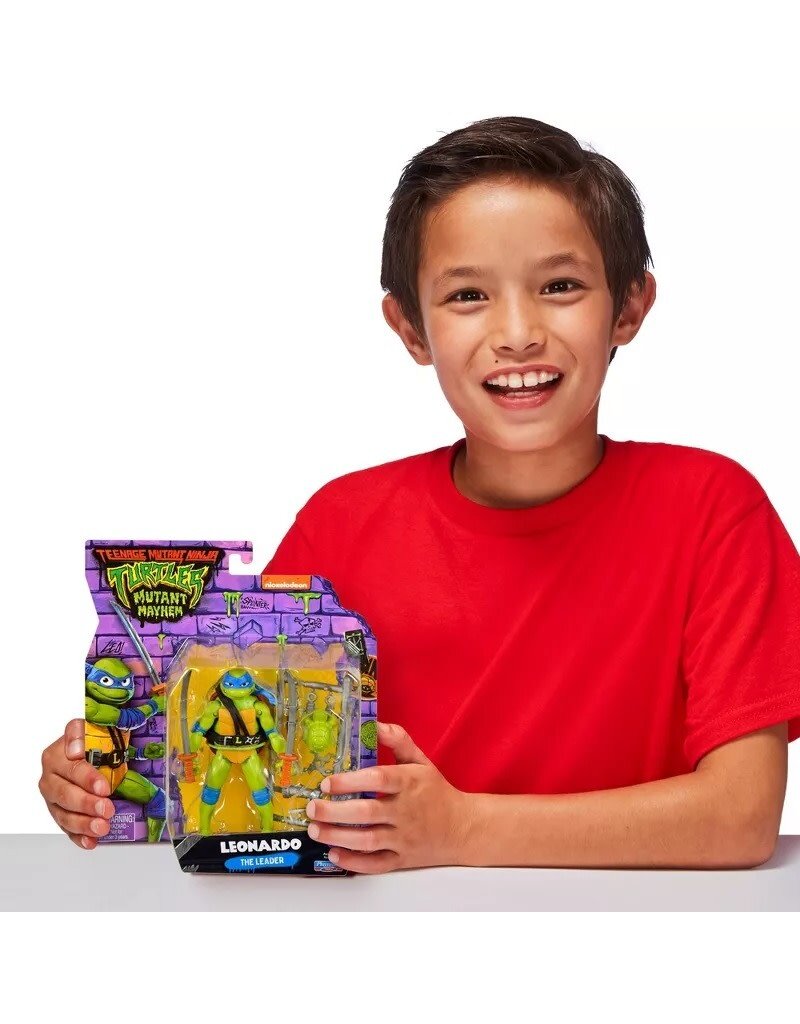 TEENAGE MUTANT NINJA TURTLES PLM 83269/83281 TEENAGE MUTANT NINJA TURTLES MUTANT MAYHEM 4.5" LEONARDO ACTION FIGURE