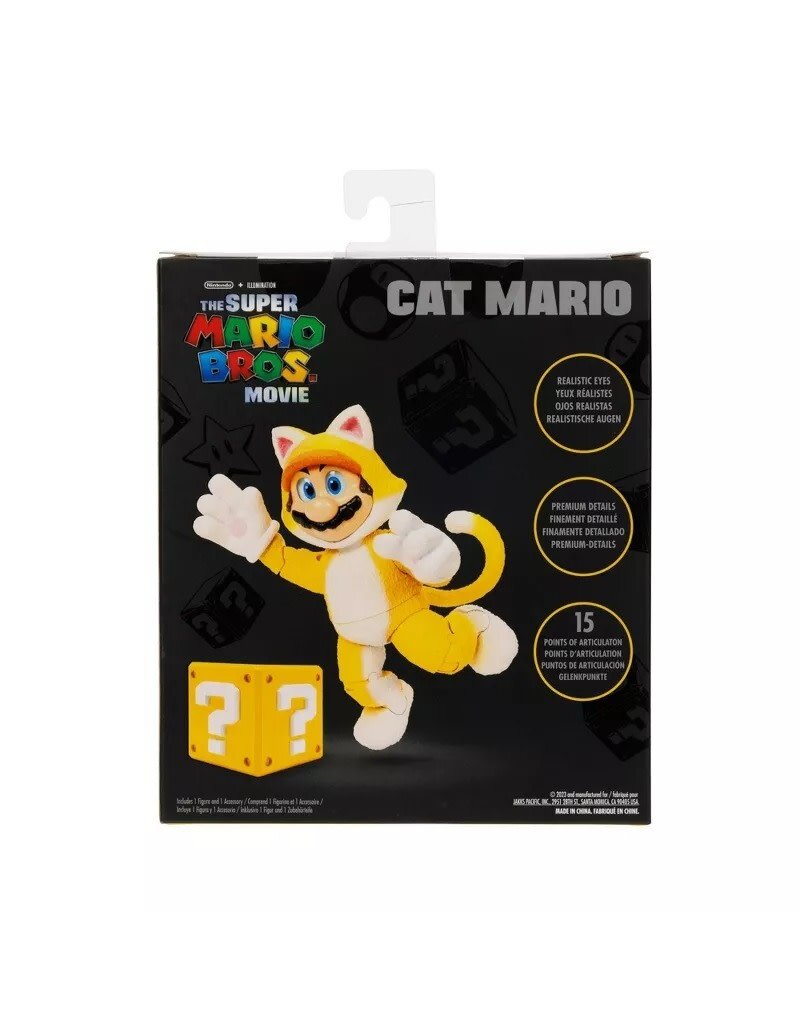 SUPER MARIO 41728 NINTENDO SUPER MARIO BROS. MOVIE: CAT MARIO 5" FIGURE