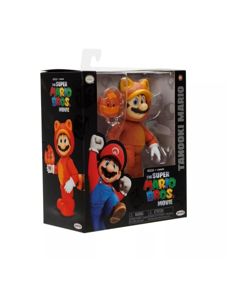 SUPER MARIO 41820 NINTENDO SUPER MARIO BROS. MOVIE: TANOOKI MARIO 5" FIGURE