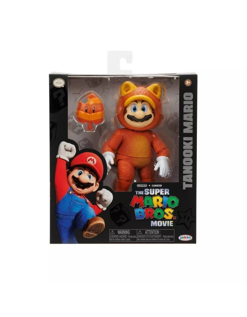 SUPER MARIO 41820 NINTENDO SUPER MARIO BROS. MOVIE: TANOOKI MARIO 5" FIGURE