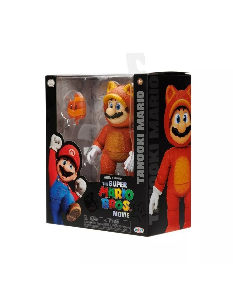 SUPER MARIO 41820 NINTENDO SUPER MARIO BROS. MOVIE: TANOOKI MARIO 5" FIGURE