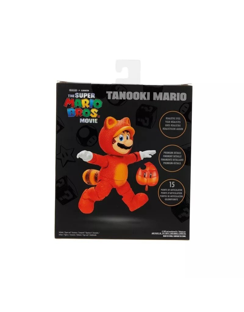 SUPER MARIO 41820 NINTENDO SUPER MARIO BROS. MOVIE: TANOOKI MARIO 5" FIGURE