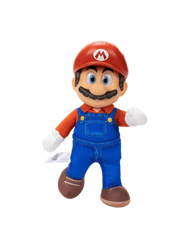 SUPER MARIO 41726 NINTENDO SUPER MARIO BROS. MOVIE POSEABLE 15" FIGURE: MARIO