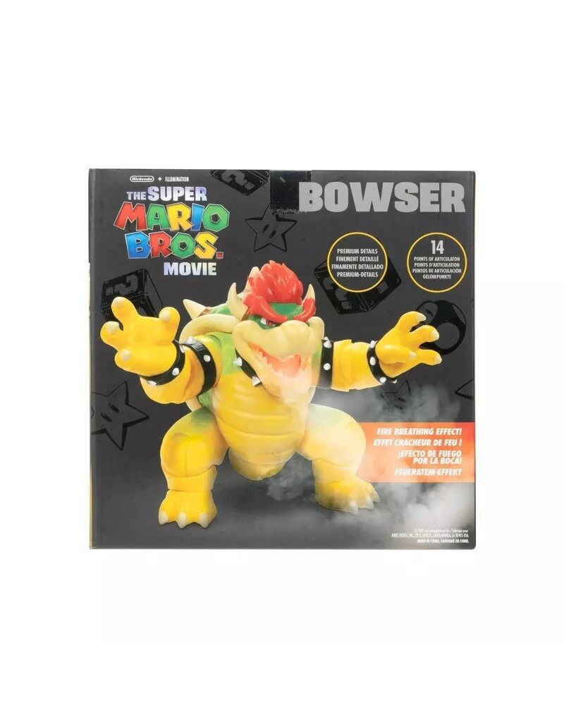 SUPER MARIO 41720 NINTENDO SUPER MARIO BROS. MOVIE POSEABLE 7" FIGURE: BOWSER