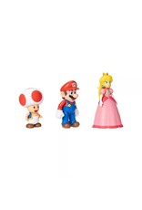 SUPER MARIO 42007 NINTENDO SUPER MARIO FIGURE SET: MARIO, TOAD, PEACH 4" FIGURES