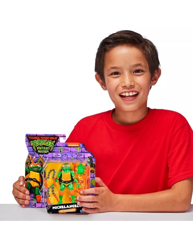 TEENAGE MUTANT NINJA TURTLES PLM 83269/83283 TEENAGE MUTANT NINJA TURTLES MUTANT MAYHEM 4.5" MICHELANGELO ACTION FIGURE