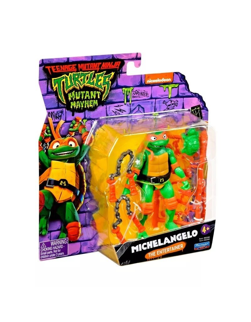 TEENAGE MUTANT NINJA TURTLES PLM 83269/83283 TEENAGE MUTANT NINJA TURTLES MUTANT MAYHEM 4.5" MICHELANGELO ACTION FIGURE
