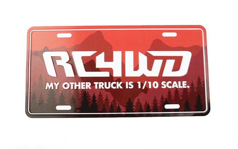RC4Z-L0032 RC4WD SCALE "MY OTHER TRUCK" LICENSE PLATE