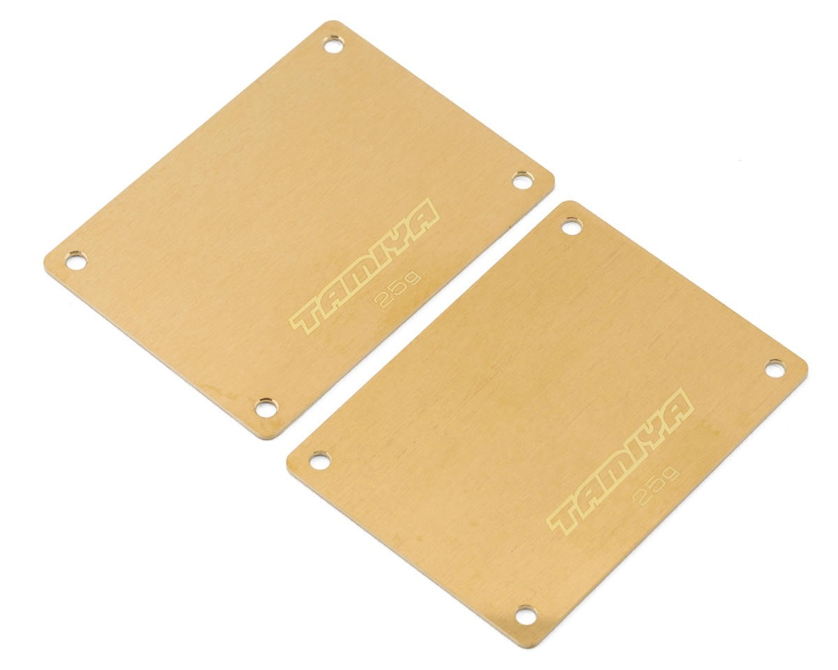 TAM54591 HALF SIZE BRASS CHASSIS WEIGHT (25G) (2)