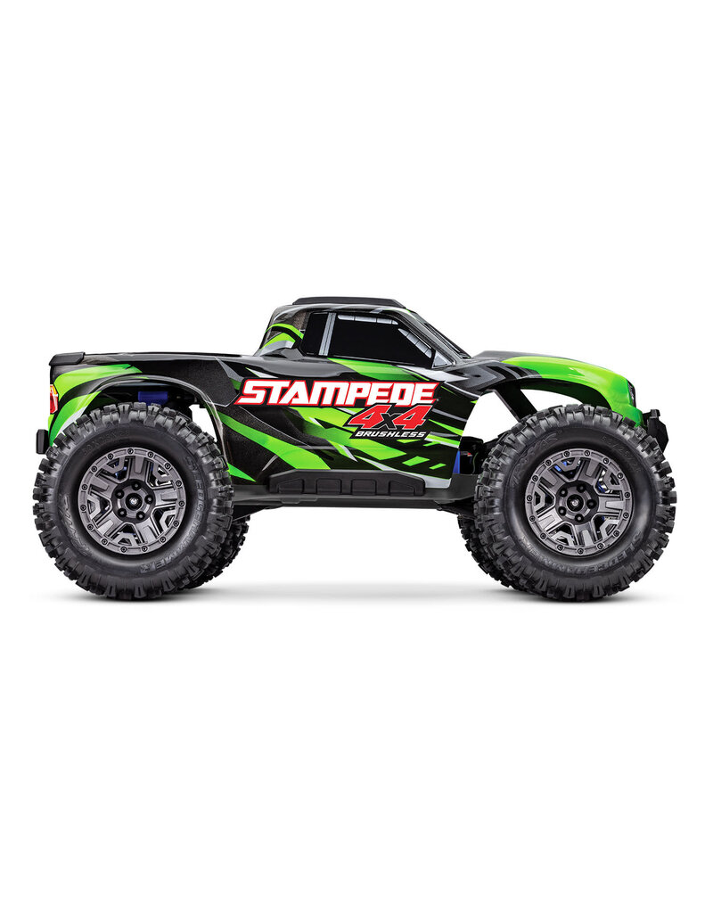 TRAXXAS TRA67154-4-GRN STAMPEDE 4X4 BL-2S: GREEN