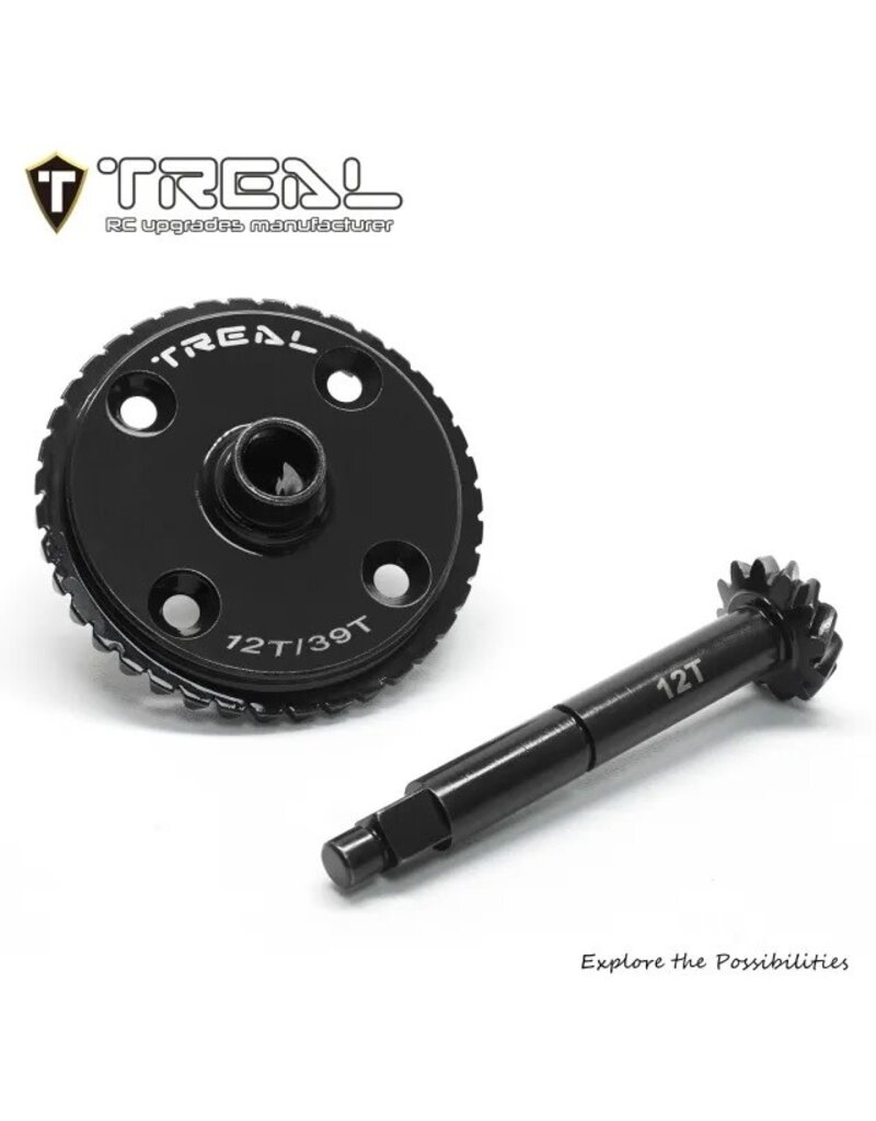TREAL TRLX003ZD631F CENTER TRANSMISSION RING AND PINION GEAR SET 12/39T FOR LMT