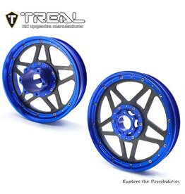 TREAL TRLX003XAZJPB FRONT AND REAR WHEELS FOR PROMOTO BLUE