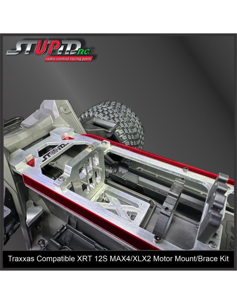 STUPID RC STP1025 TRAXXAS XRT COMPATIBLE MOTOR MOUNT/ BRACE XTREME SERIES