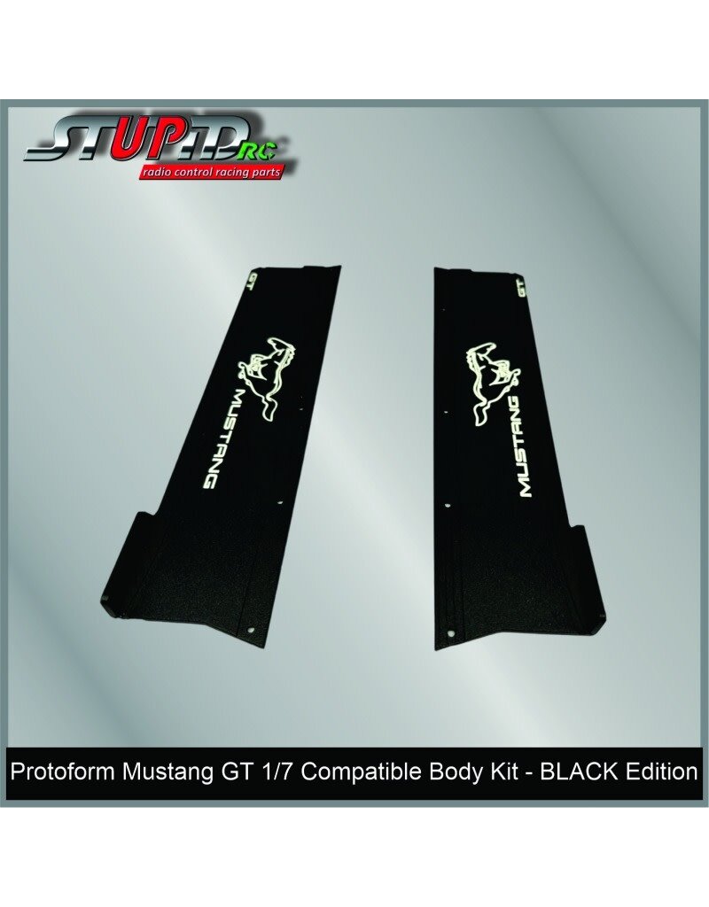 STUPID RC STP11103BK MUSTANG GT 1/7 BODY KIT BLACK