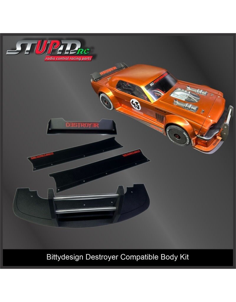 STUPID RC STP11104BK DESTROYER BODY KIT BLACK
