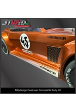 STUPID RC STP11104 DESTROYER BODY KIT SILVER