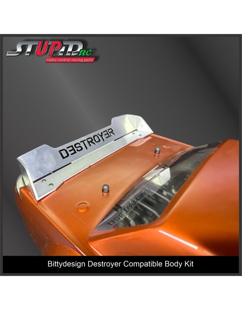 STUPID RC STP11104 DESTROYER BODY KIT SILVER