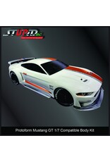 STUPID RC STP11103 MUSTANG GT BODY KIT SILVER
