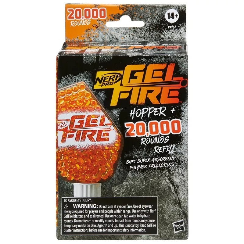HAS F7266 NERF PRO GEL FIRE HOPPER PLUS 20000 ROUND REFILL