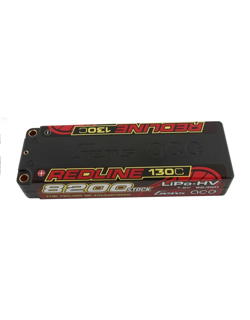 GENS ACE GEA82002S13D5 2S LIPO 7.6V 8200MAH 130C LIHV HARDCASE BATTERY: 5MM