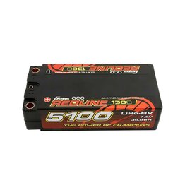 GENS ACE GEA51002S13D5 2S LIPO 7.6V 5100MAH 130C LIHV SHORTY HARDCASE BATTERY: 5MM