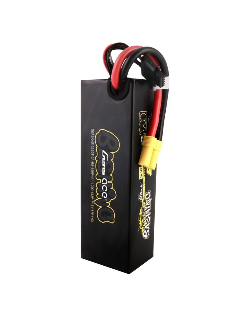 GENS ACE GEA8K4S10E5GT 4S LIPO 14.8V 8000MAH 100C HARDCASE BATTERY: EC5