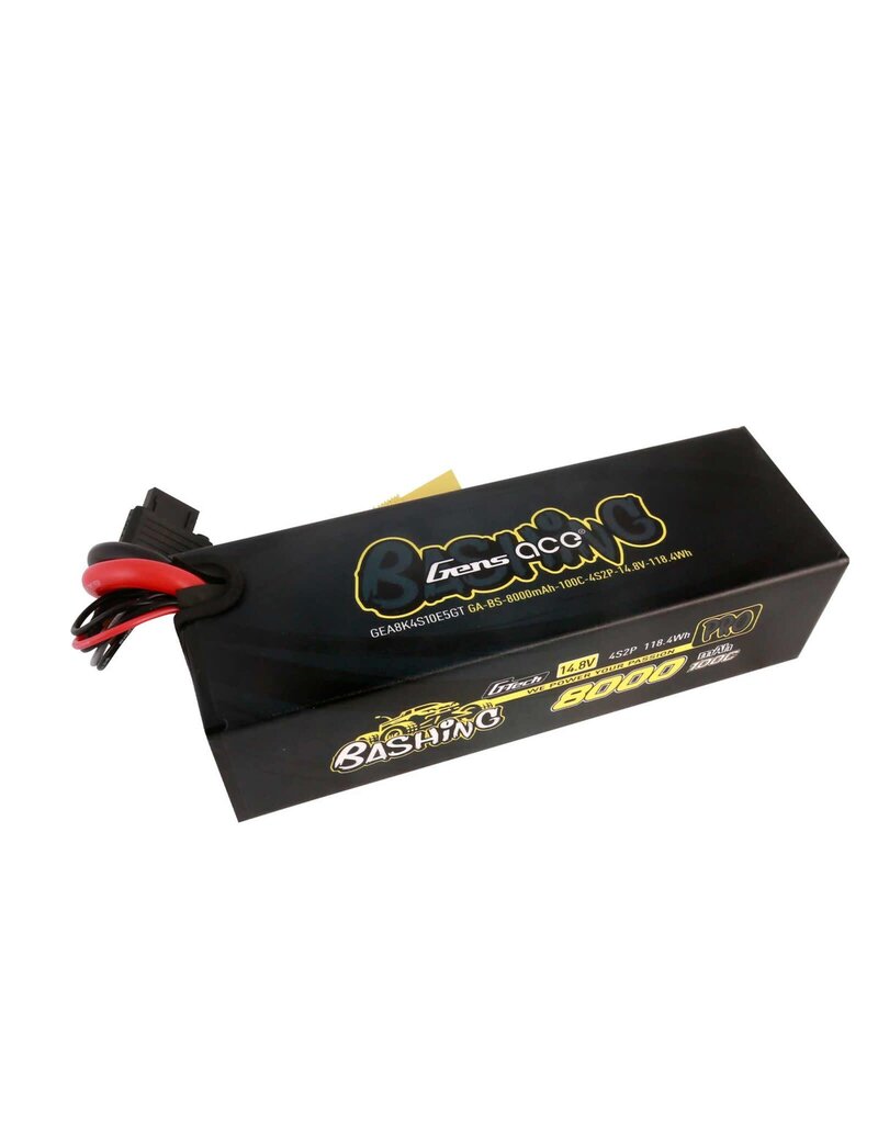 GENS ACE GEA8K4S10E5GT 4S LIPO 14.8V 8000MAH 100C HARDCASE BATTERY: EC5
