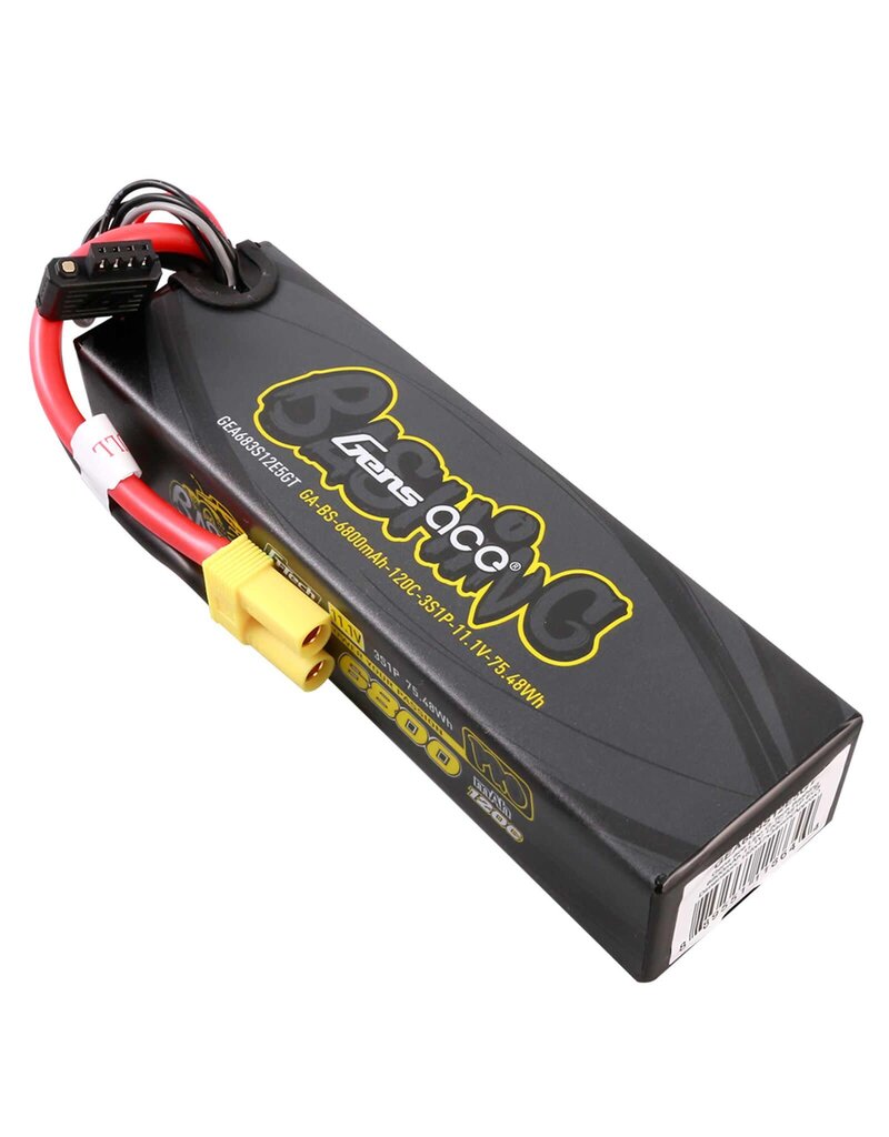 GENS ACE GEA683S12E5GT 3S LIPO  11.1V 6800MAH 120C HARDCASE BATTERY: EC5
