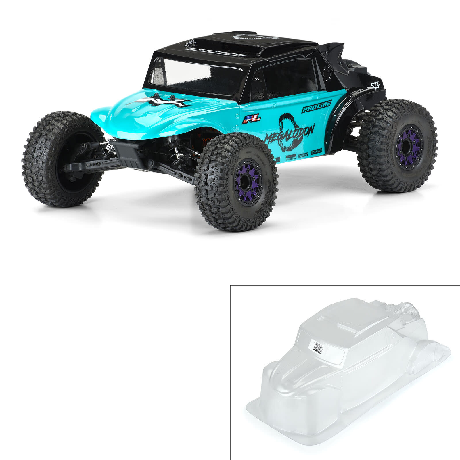 PRO356300 MEGALODAON DESERT BUGGY BODY FOR SLASH: CLEAR
