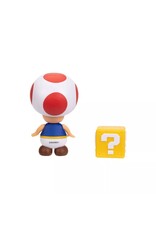 SUPER MARIO 41782 NINTENDO SUPER MARIO TOAD W/ QUESTION MARK BLOCK ACTION FIGURE