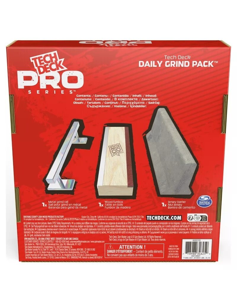 SPIN MASTER SPNM6065180/20138827 TECH DECK PRO SERIES DAILY GRIND PACK