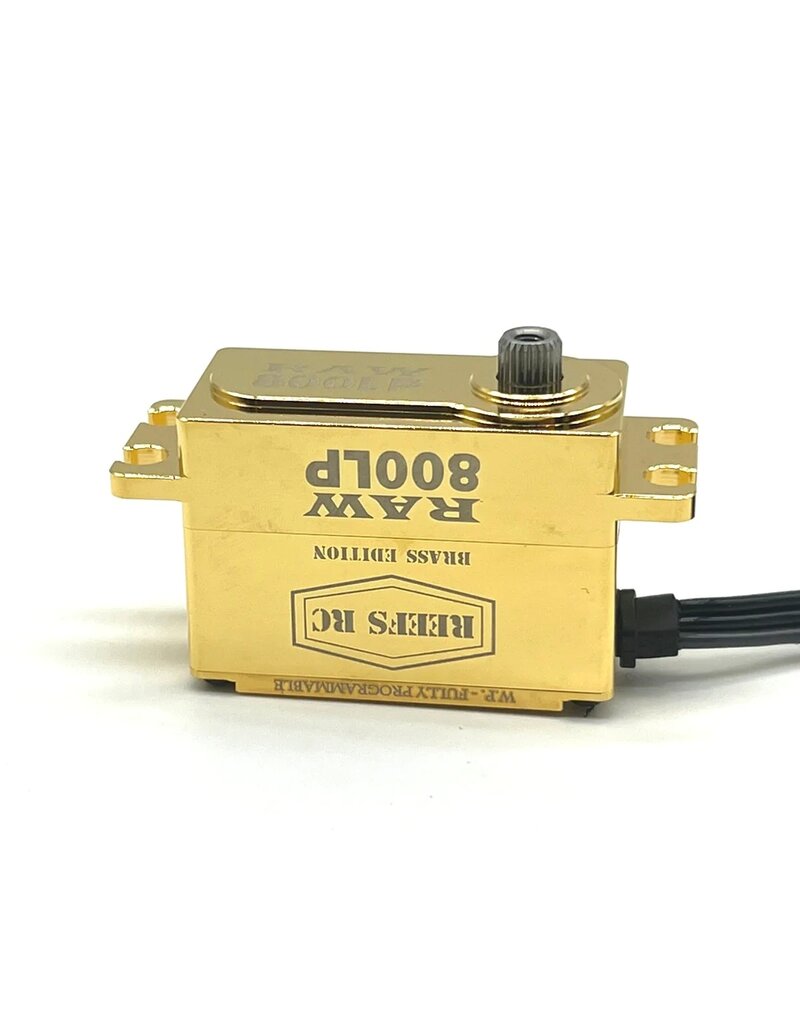 REEFS RC SEHREEFS160 RAW800LP BRASS EDITION, FULLY PROGRAMMABLE, BRUSHLESS LOW PROFILE SERVO