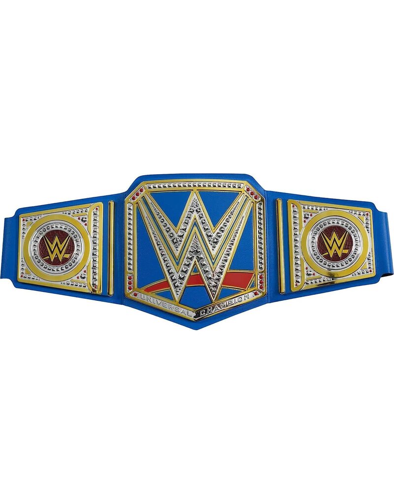 WWE MTL HDW42 WWE UNIVERSAL CHAMPIONSHIP ROLE PLAY TITLE BELT: BLUE/GOLD