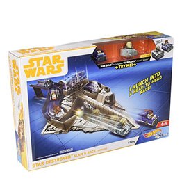 HOT WHEELS MTL FJF10 HOTWHEELS STAR WARS: STAR DESTROYER SLAM & RACE LAUNCHER