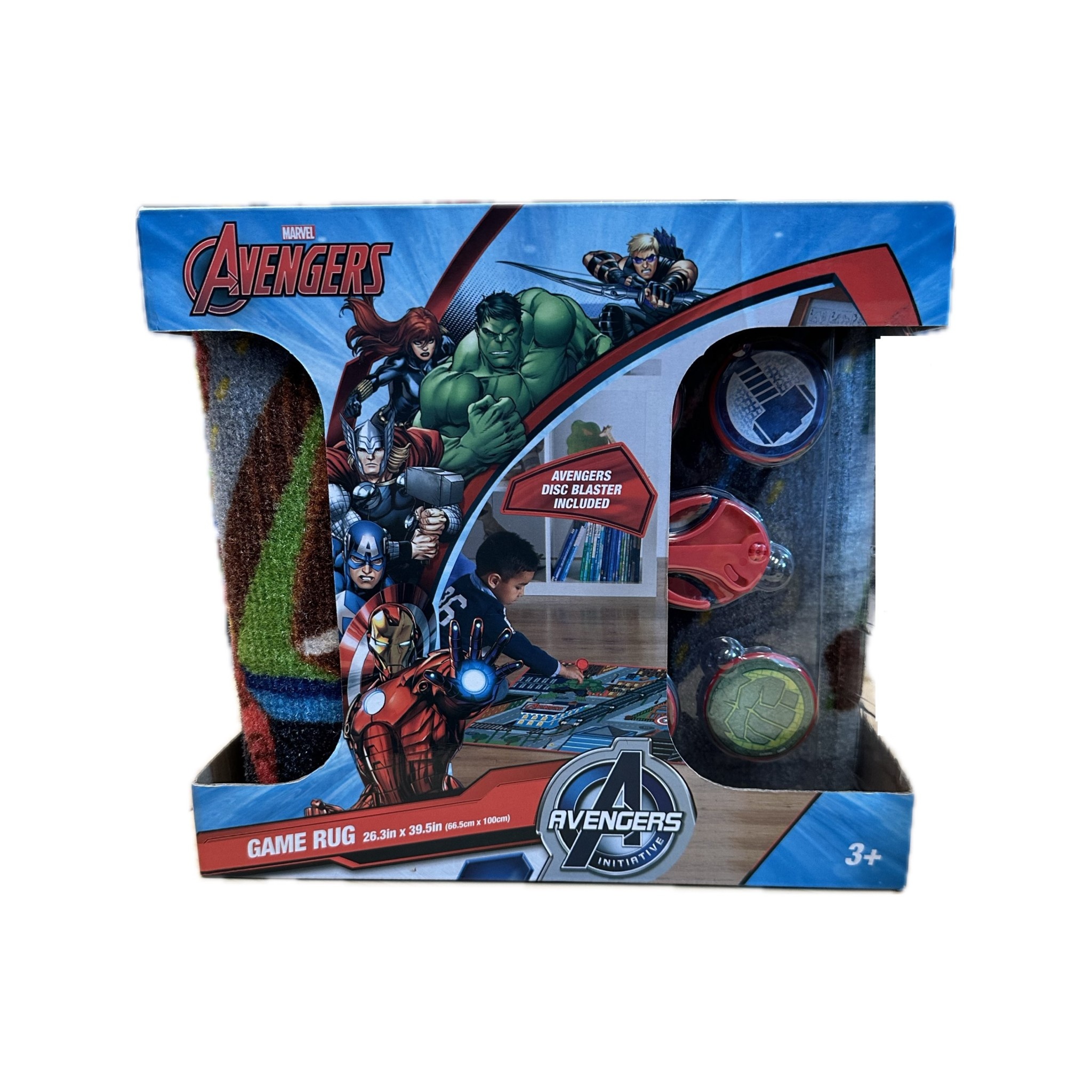MARVEL AVENGERS GAME RUG W/ DISC BLASTER