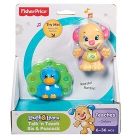 FISHER PRICE FP CGX60 PRICE LAUGH & LEARN TALK 'N TEACH SIS & PEACOCK