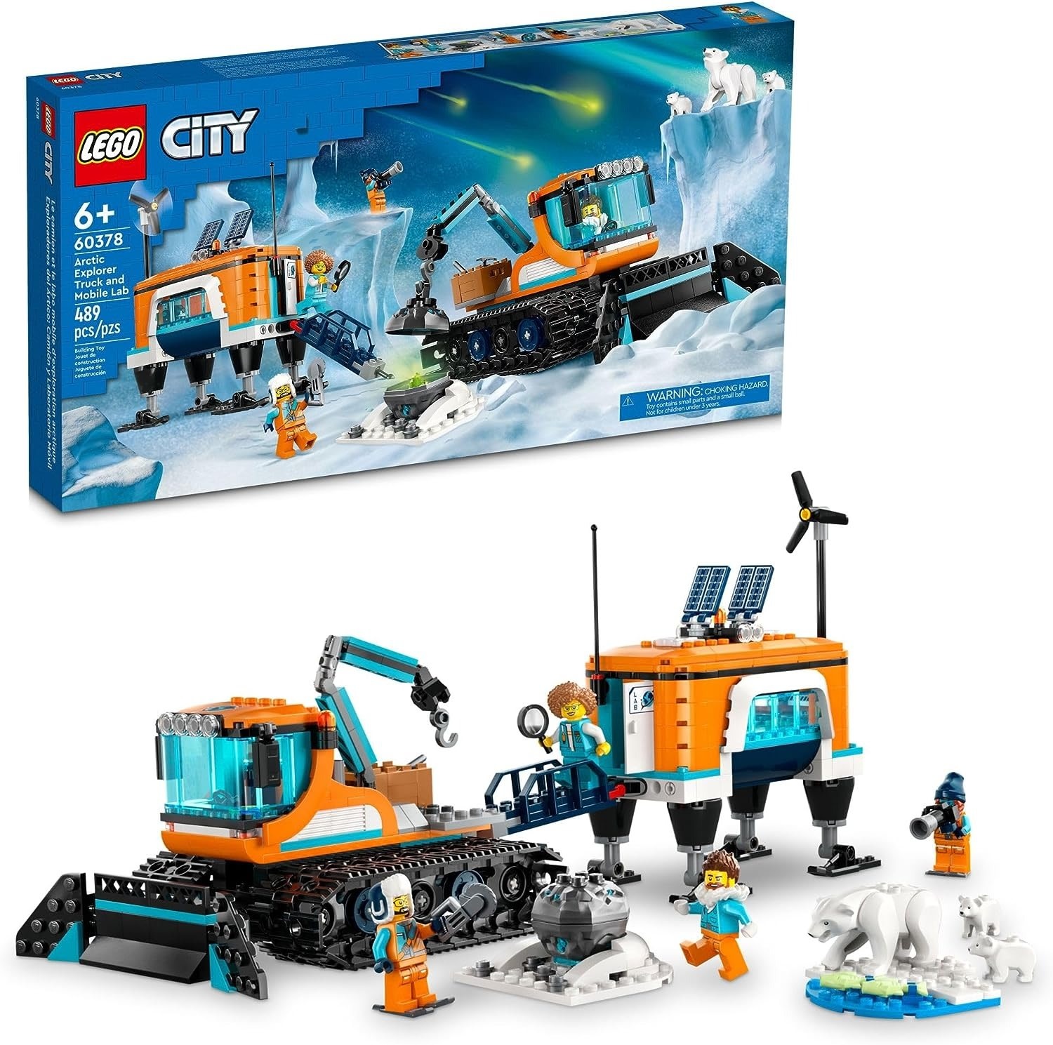LEGO 60378 CITY ARCTIC EXPLORER TRUCK AND MOBILE LAB 489PCS - My