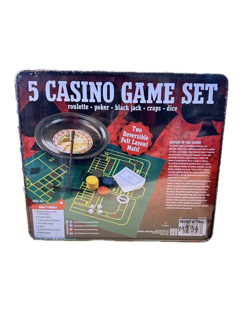 CARDINAL 13238 5 CASINO GAME SET